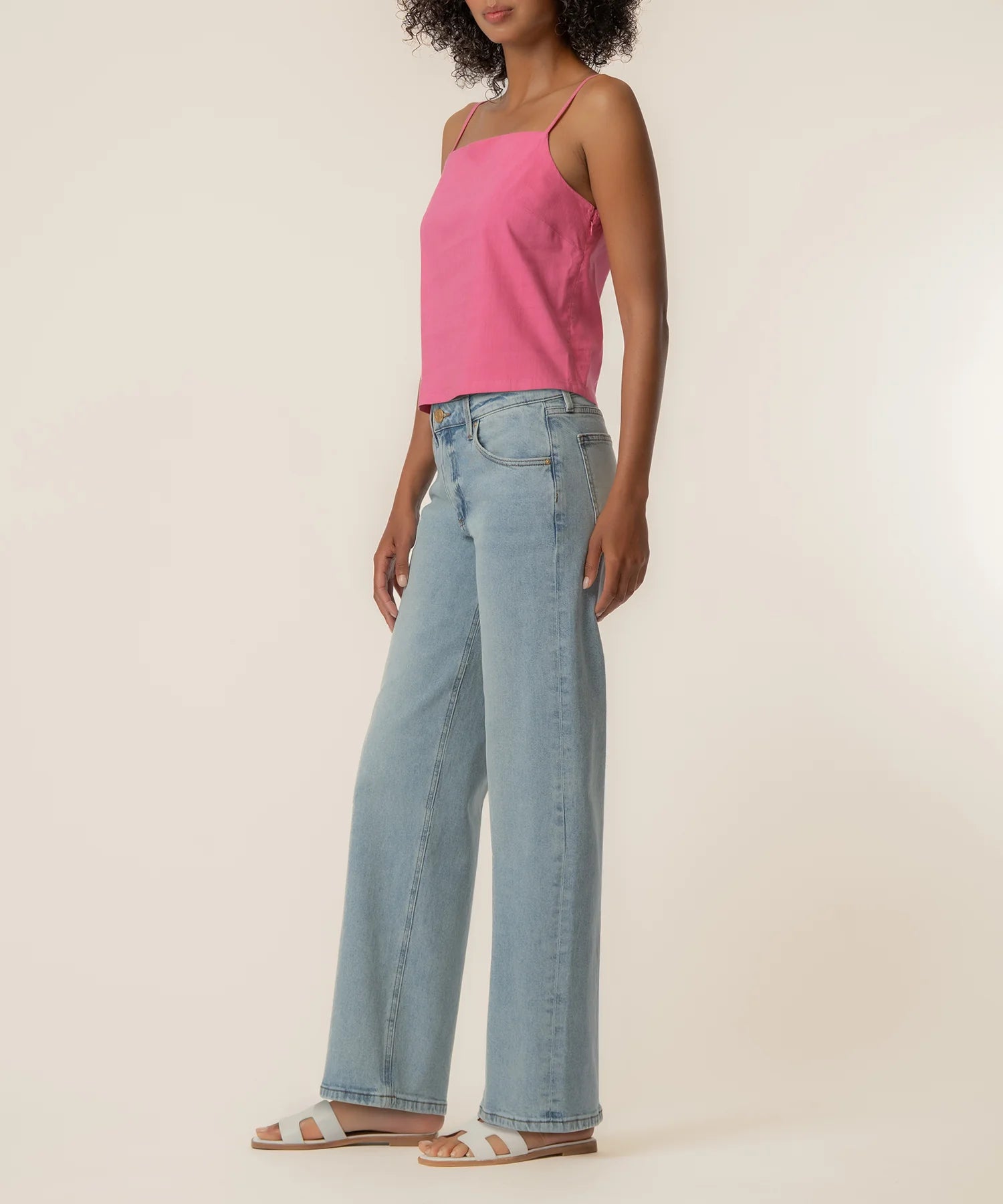 KUT | Kerri Spaghetti Strap Top in Lipstick