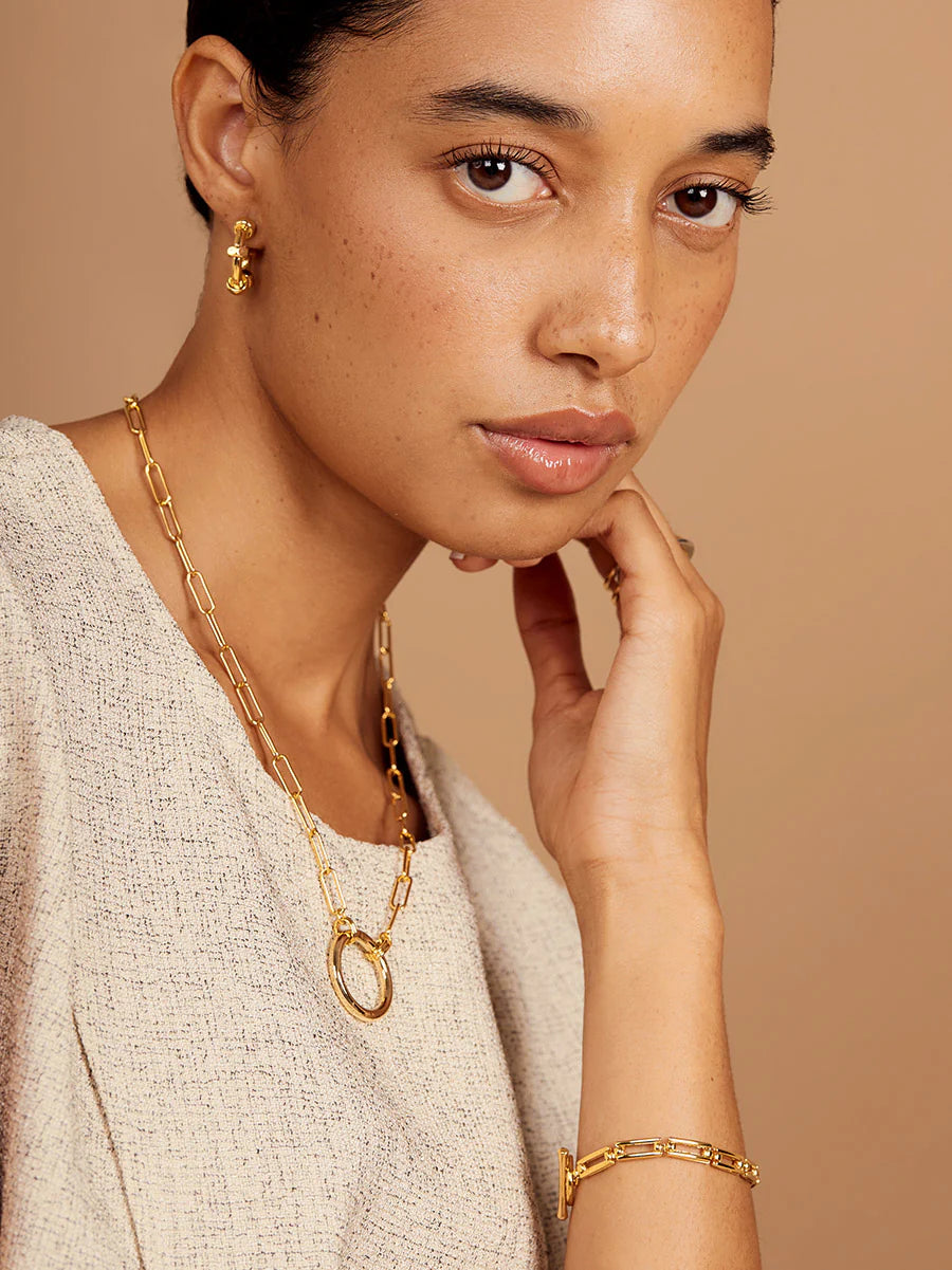 Rectangle Chain Toggle Bracelet