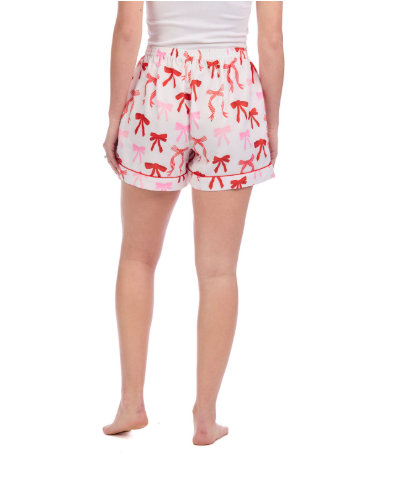 Bow Holiday PJ Shorts