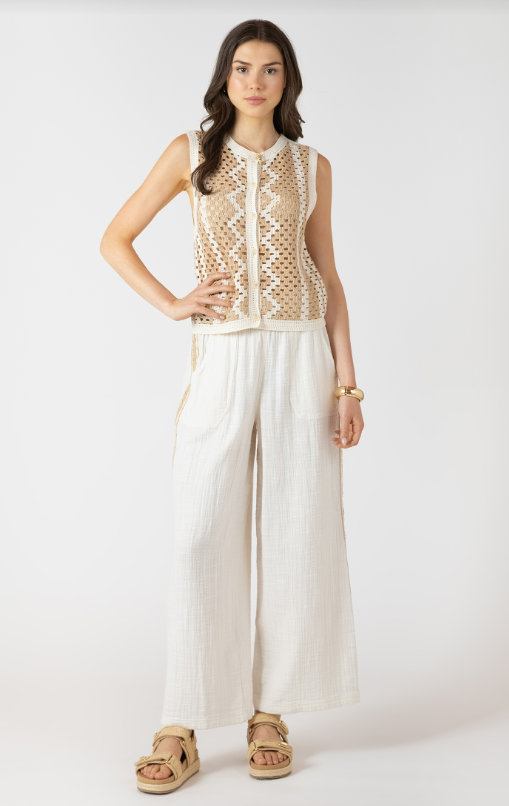 Coastal Escape Crochet Top