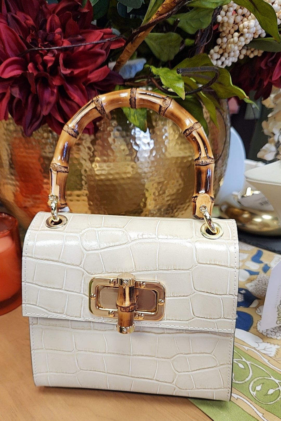 Leather Bamboo Bag