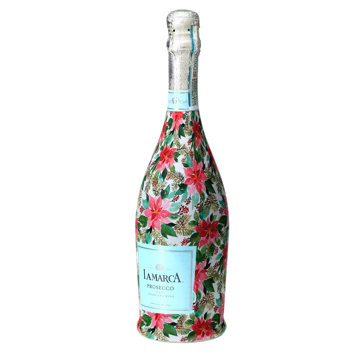 Holiday Floral Prosecco Bottle Wrap – Christmas Gift