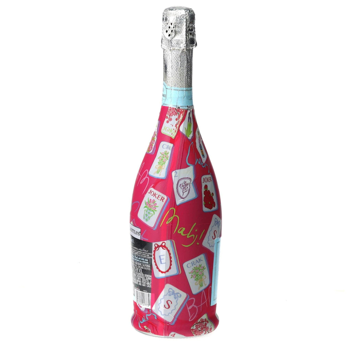 Pink Mahjong Prosecco Bottle Wrap – Gift for Her