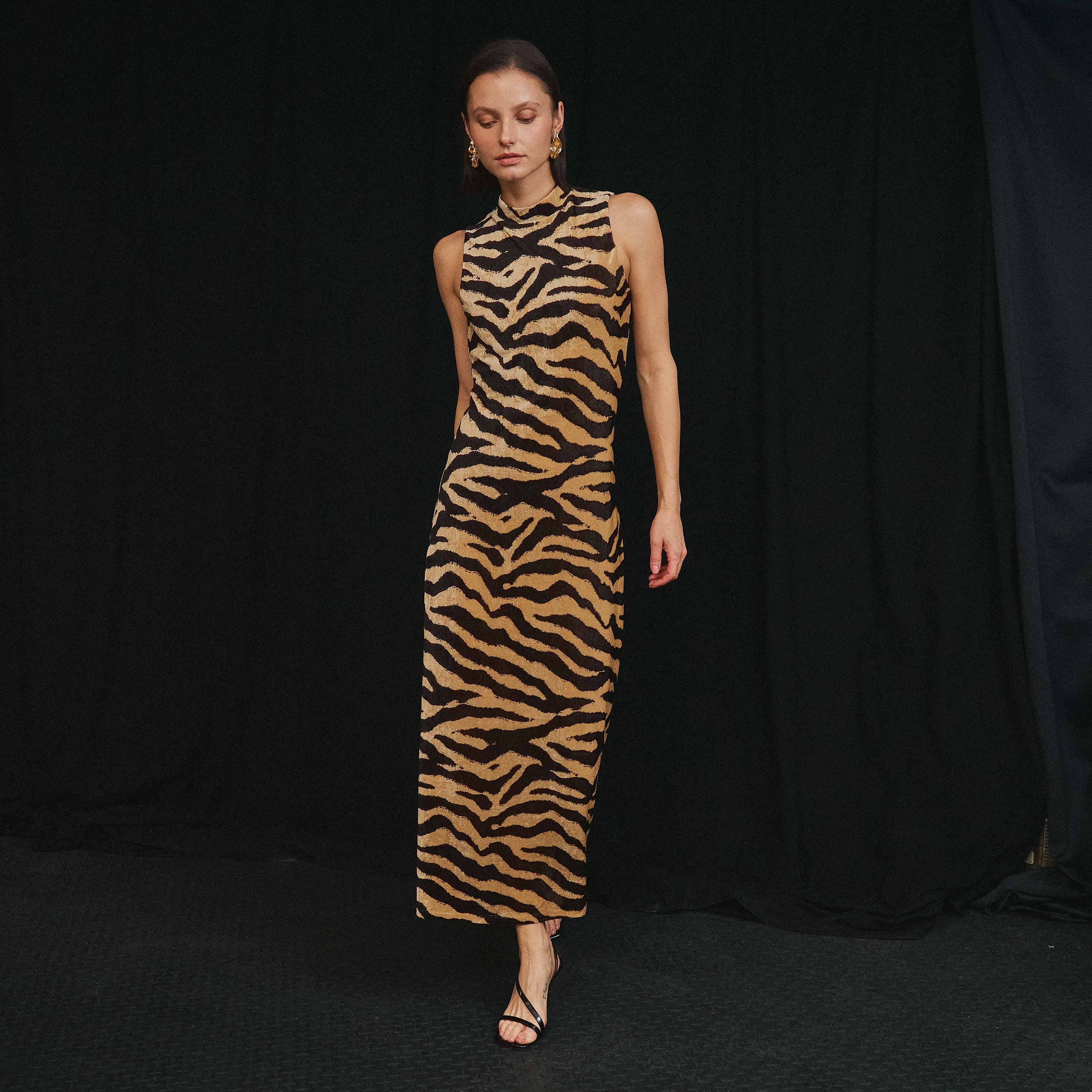 Animal Print Maxi Dress