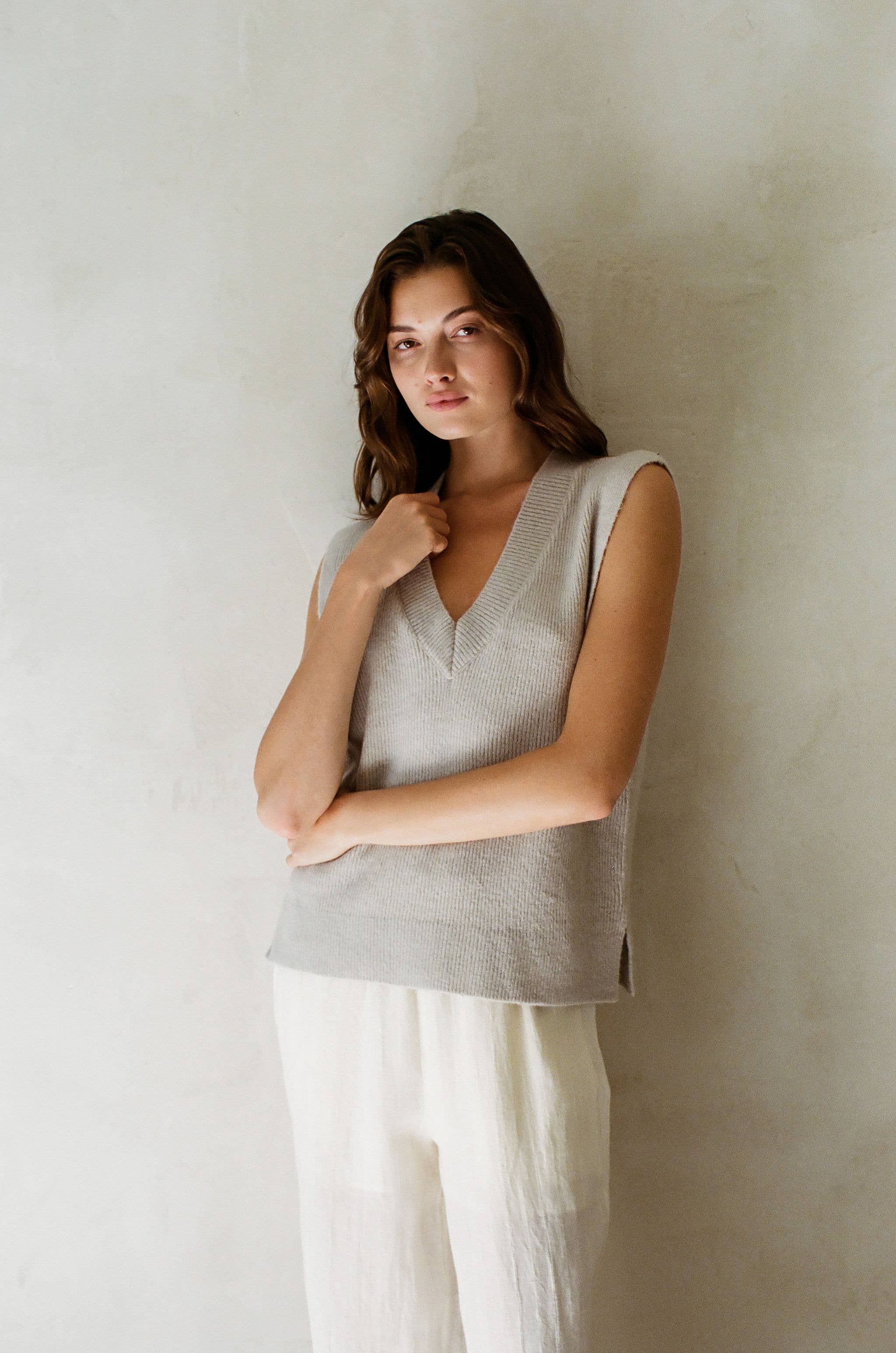 Luxe Layer V-Neck Vest
