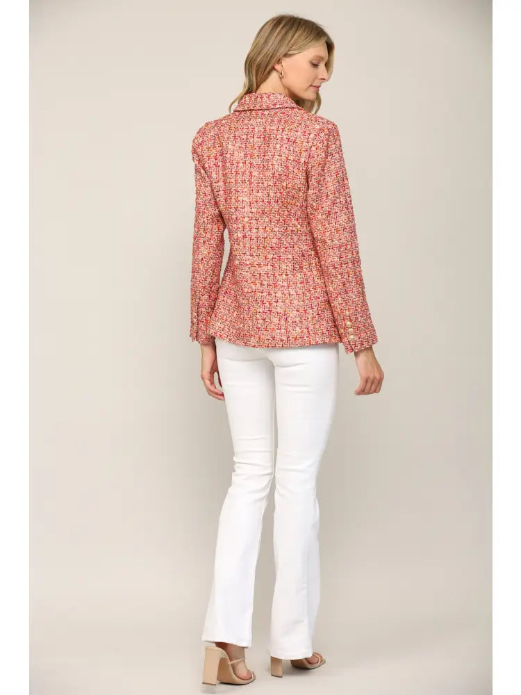 Double Breasted Tweed Jacket