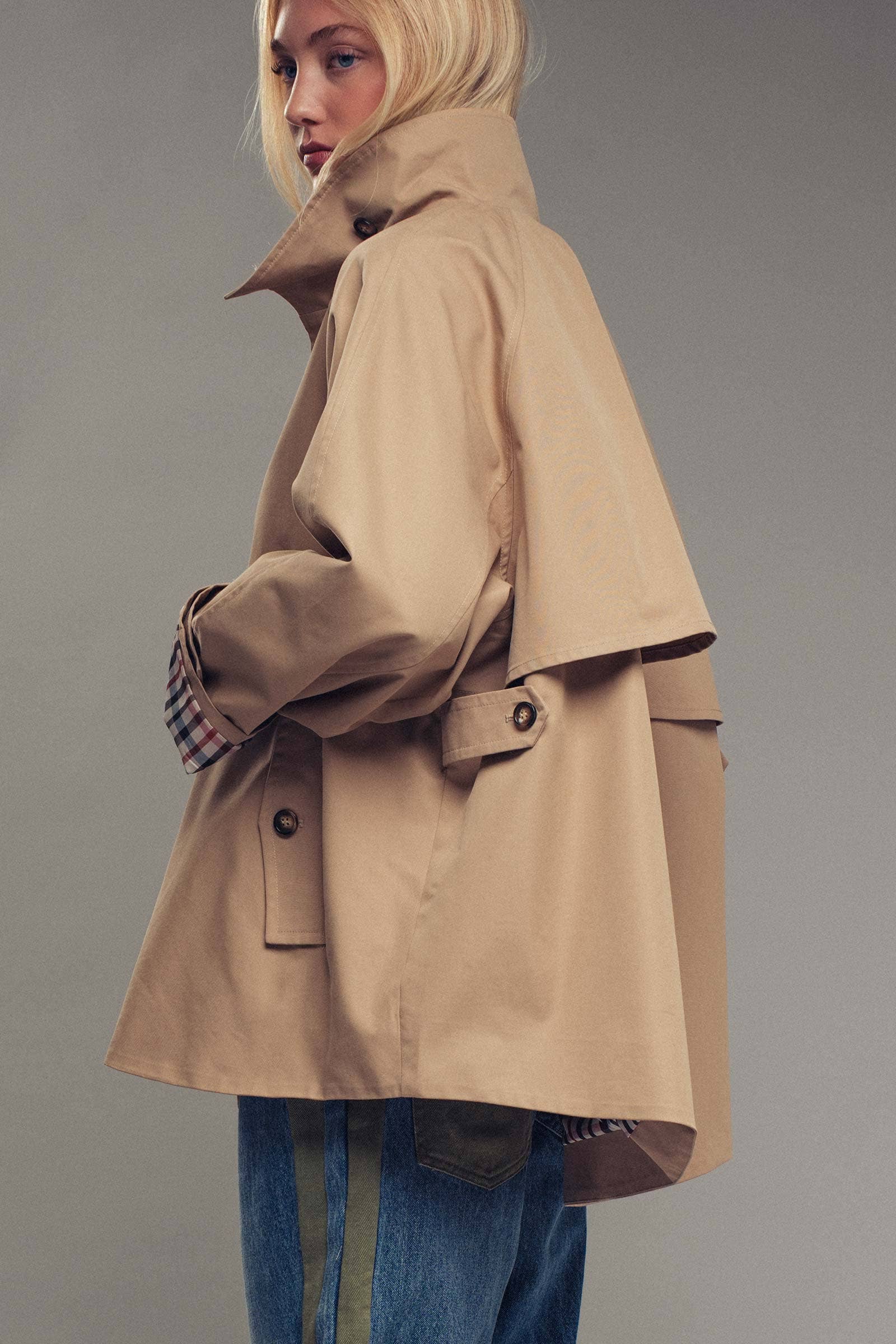 A-Line Trench Jacket