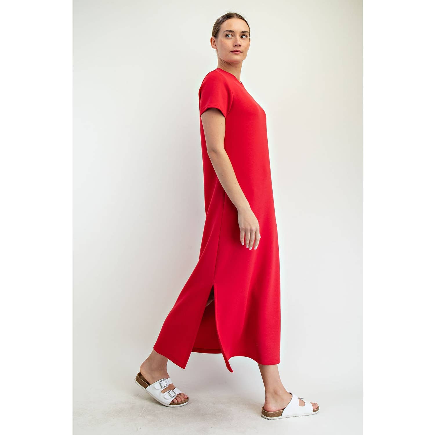 Fiery Red Maxi Dress