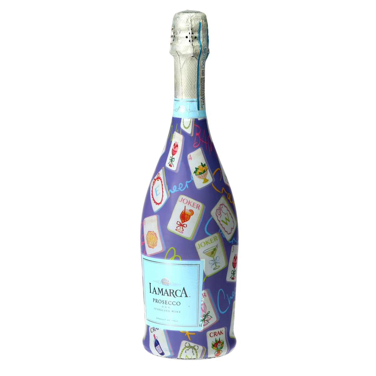 Purple Mahjong Prosecco Bottle Wrap – Gift for Her