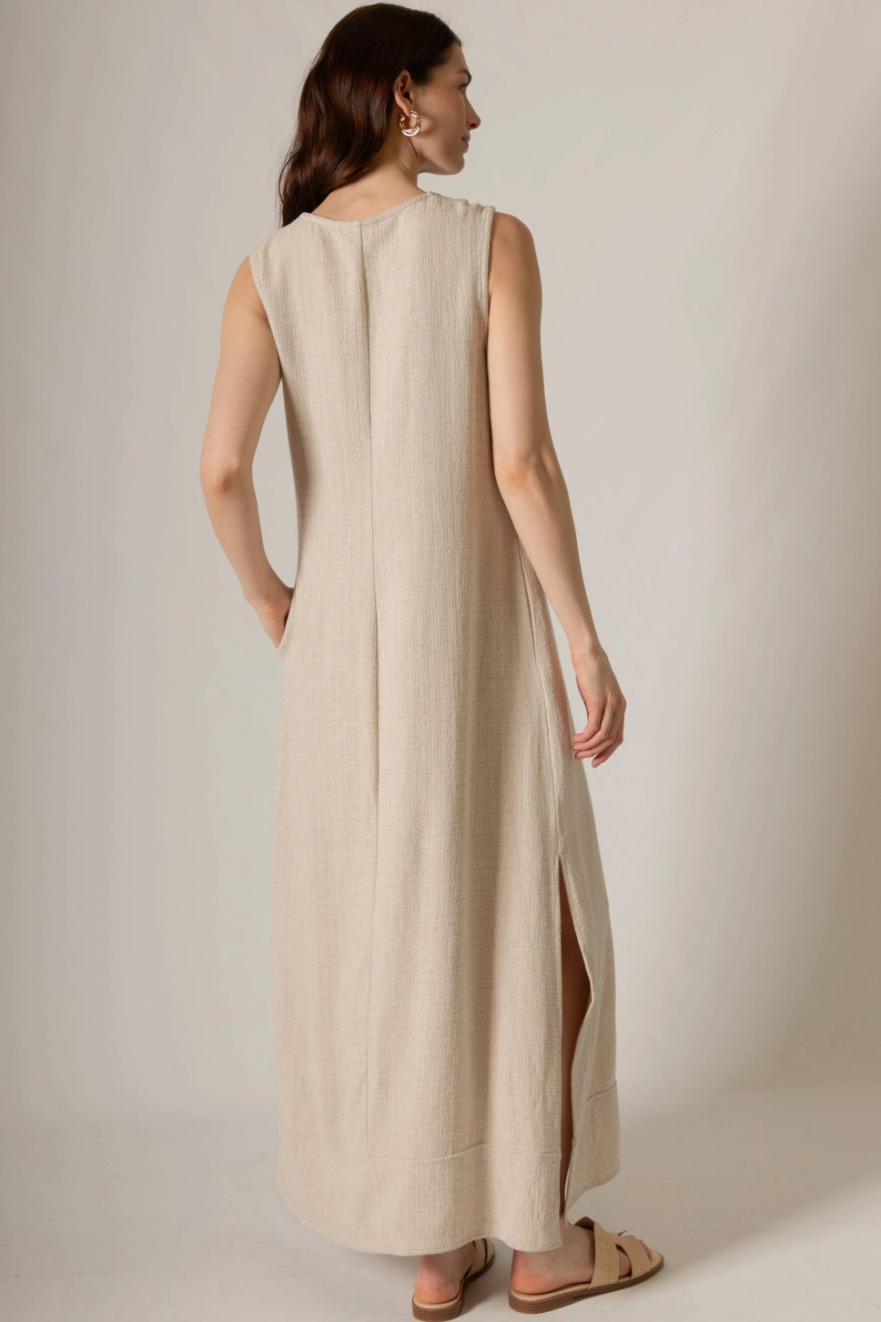 Sunlit Stroll Linen Maxi