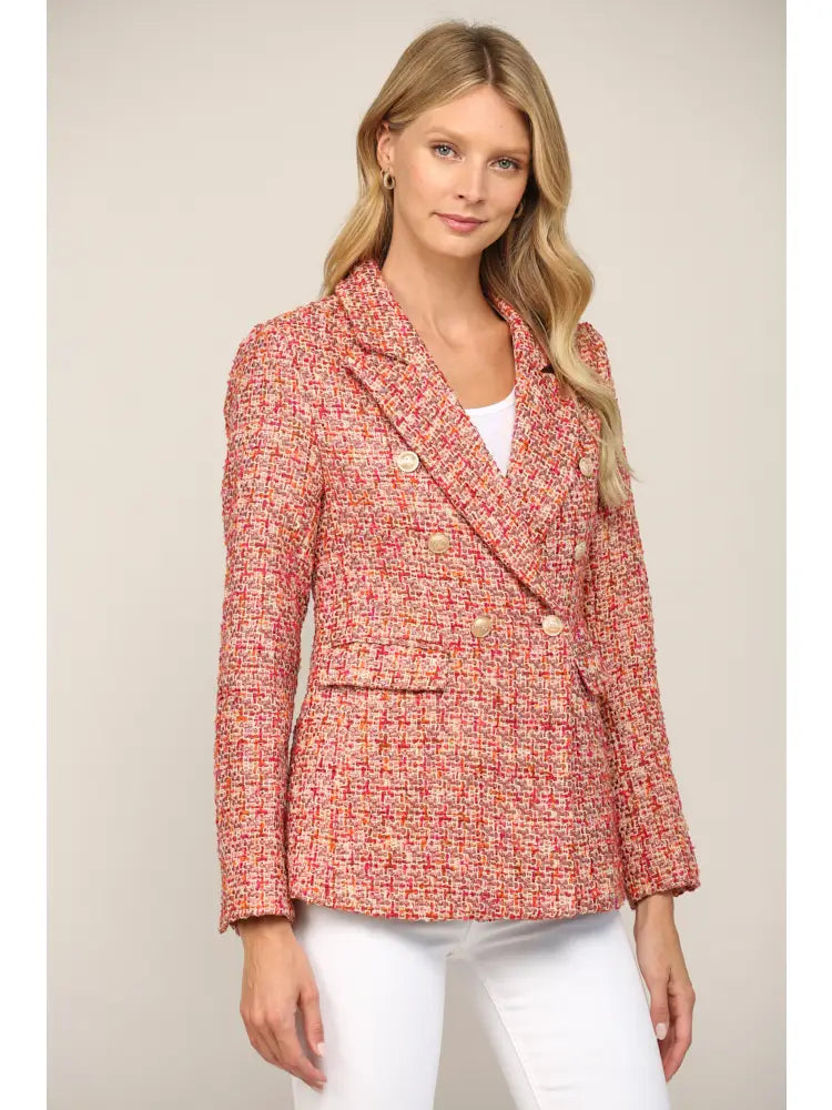 Double Breasted Tweed Jacket
