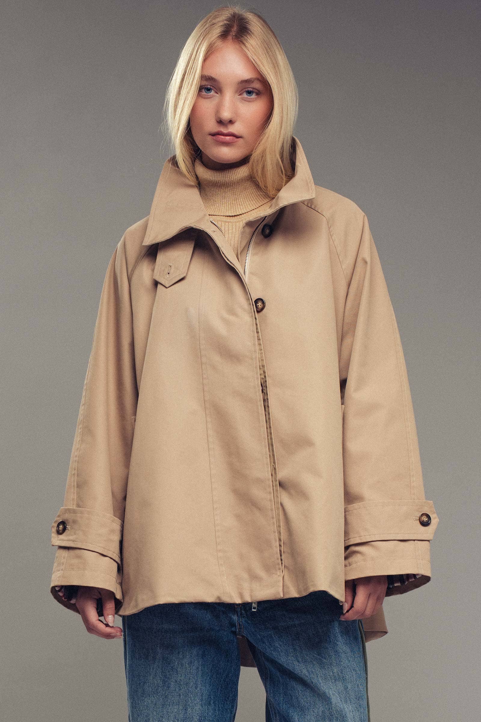 A-Line Trench Jacket
