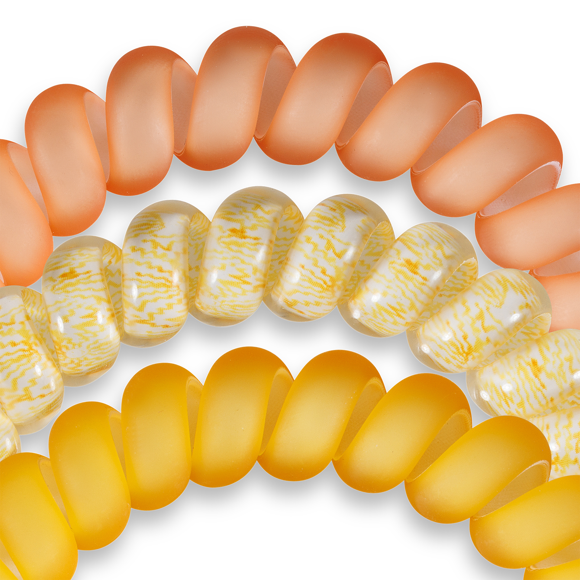 Spiral Hair Coils | Large | Summer Solstice Hair Ties