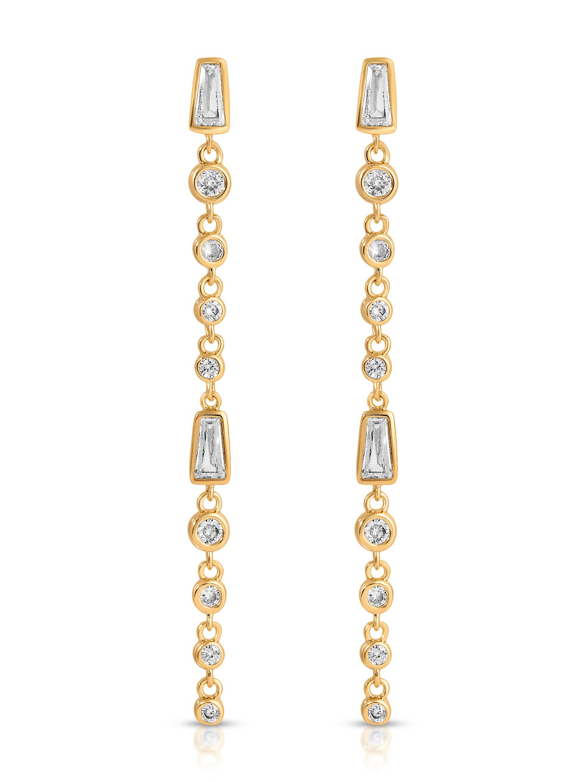 Crystal Linear Earrings