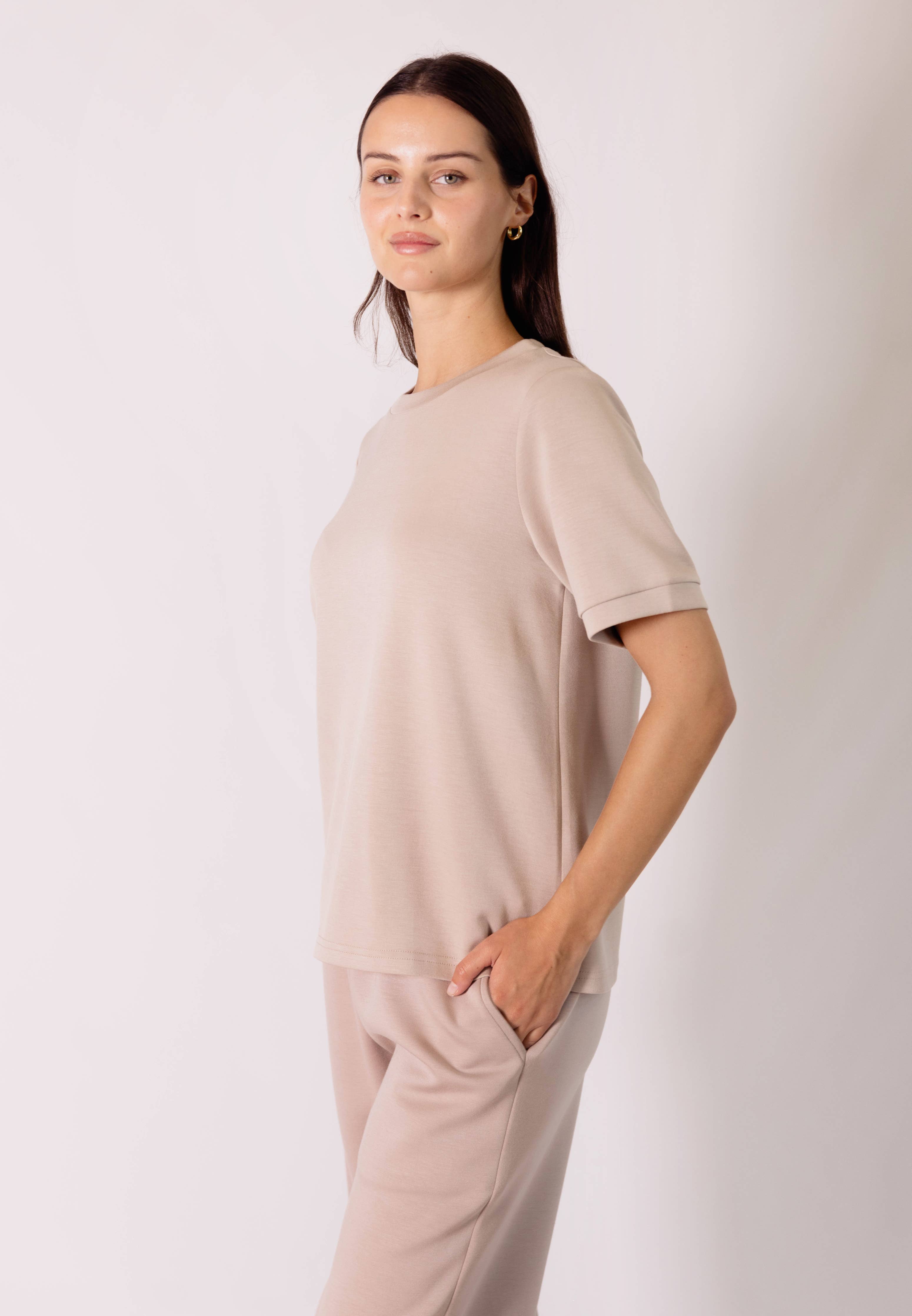 Modal Round Neck Short Sleeve Tee