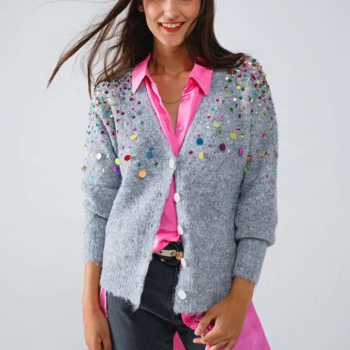 Sequence soft button up cardigan