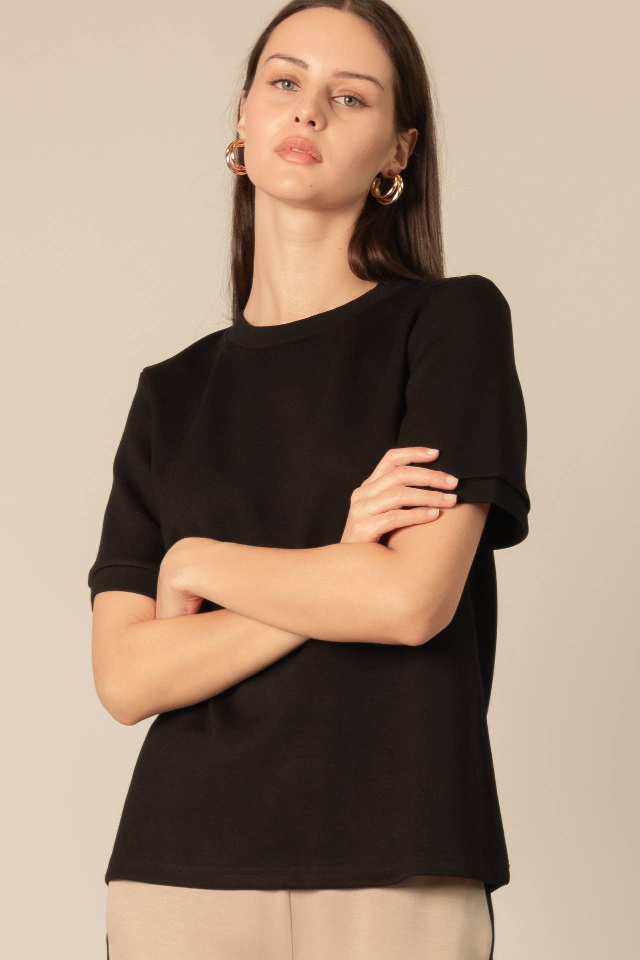 Modal Round Neck Short Sleeve Tee