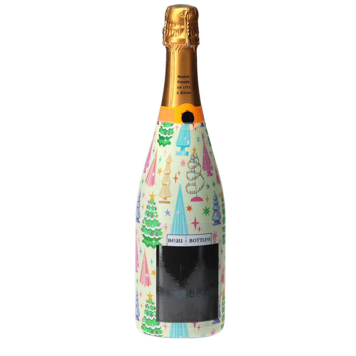 Christmas Tree Champagne Bottle Wrap – Holiday Gift