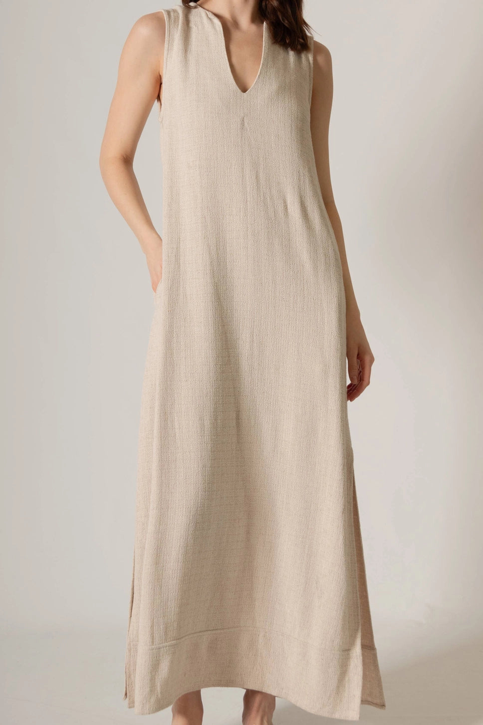 Sunlit Stroll Linen Maxi