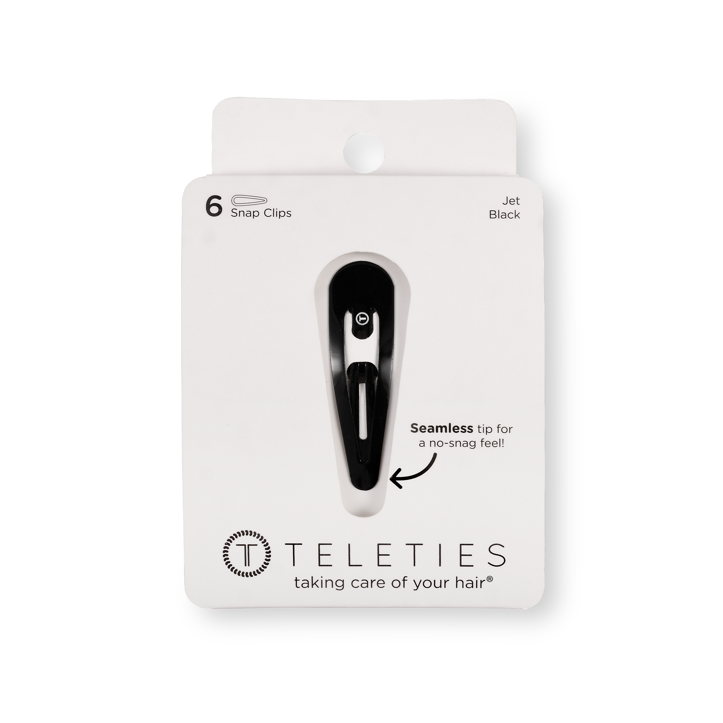 Snap Clip | Jet Black | 6 Count