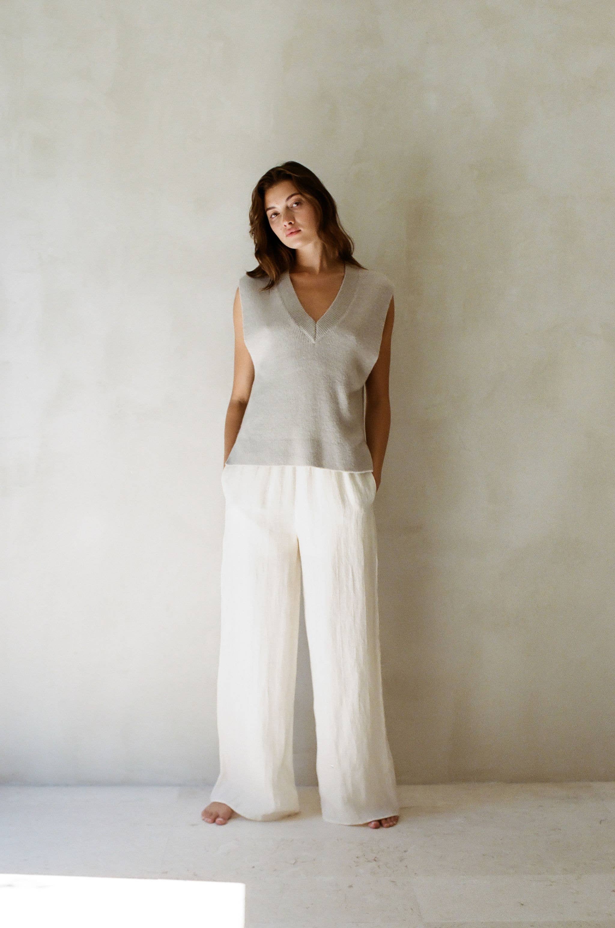 Luxe Layer V-Neck Vest