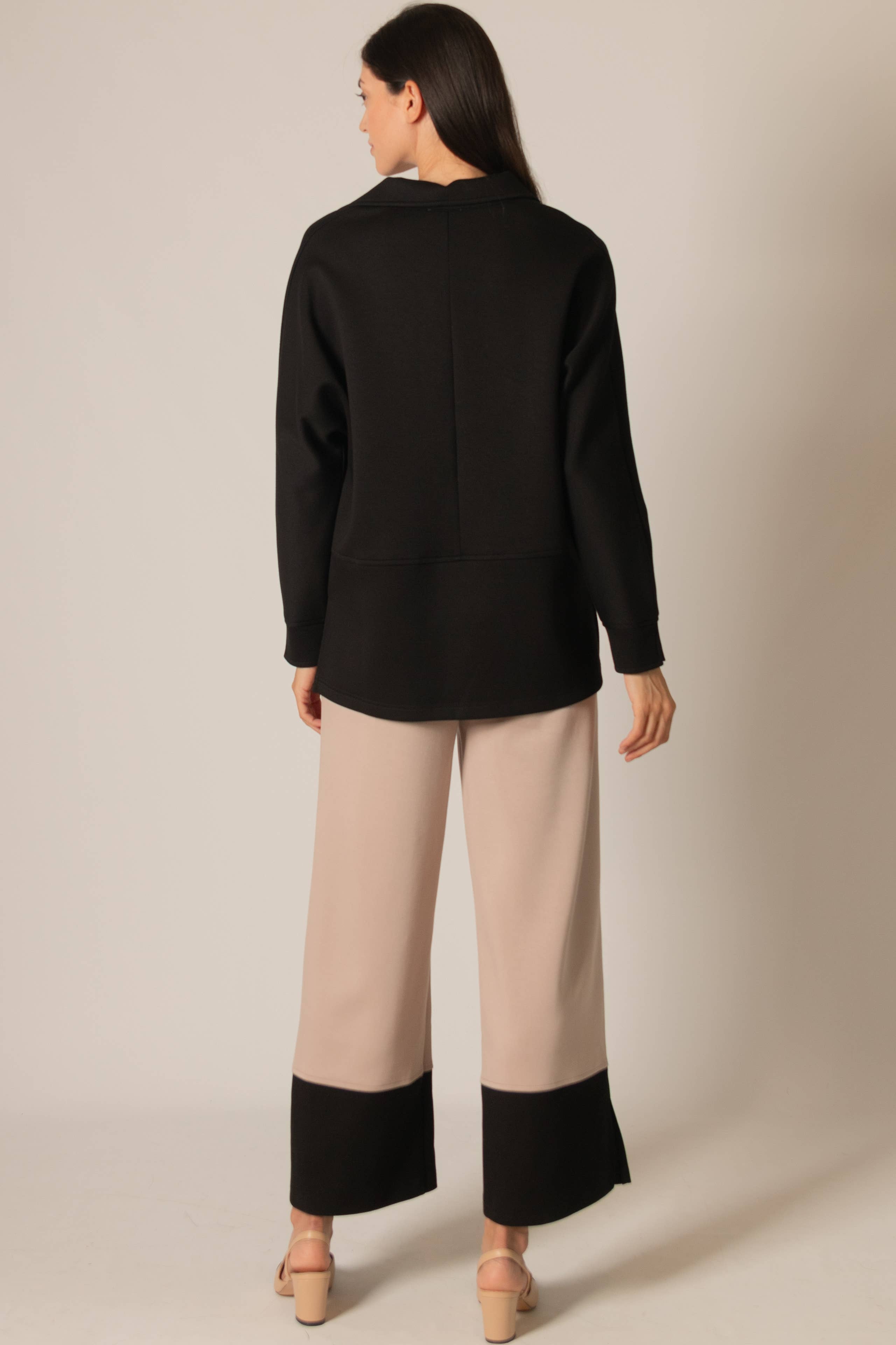 Modal Collared Long Sleeve Top