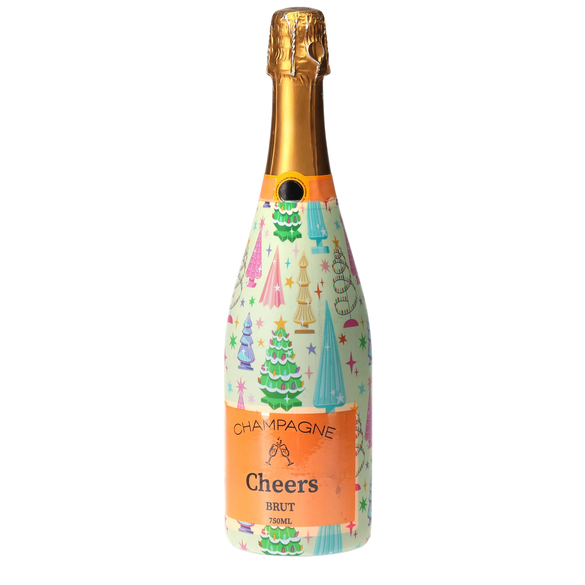 Christmas Tree Champagne Bottle Wrap – Holiday Gift
