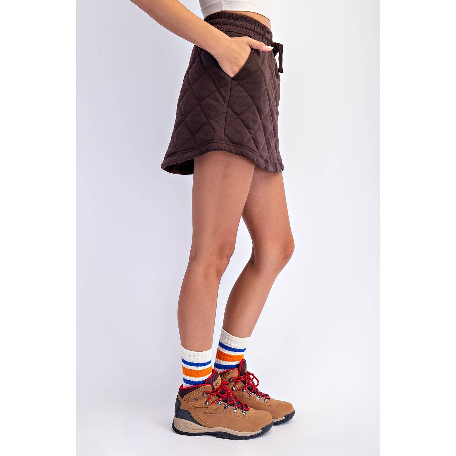 QUILTED MINI SKORT