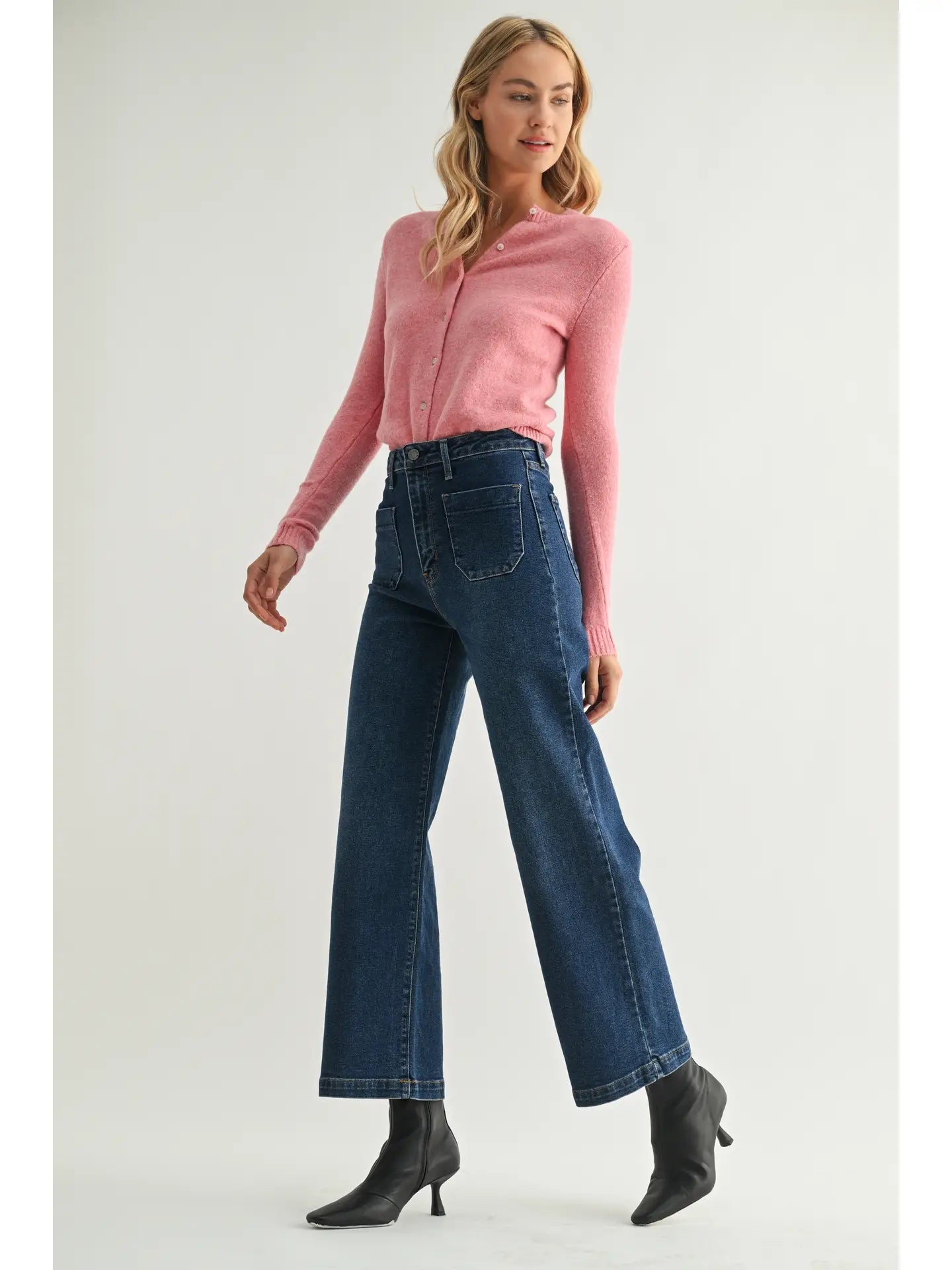 Patch Pocket Wide Leg