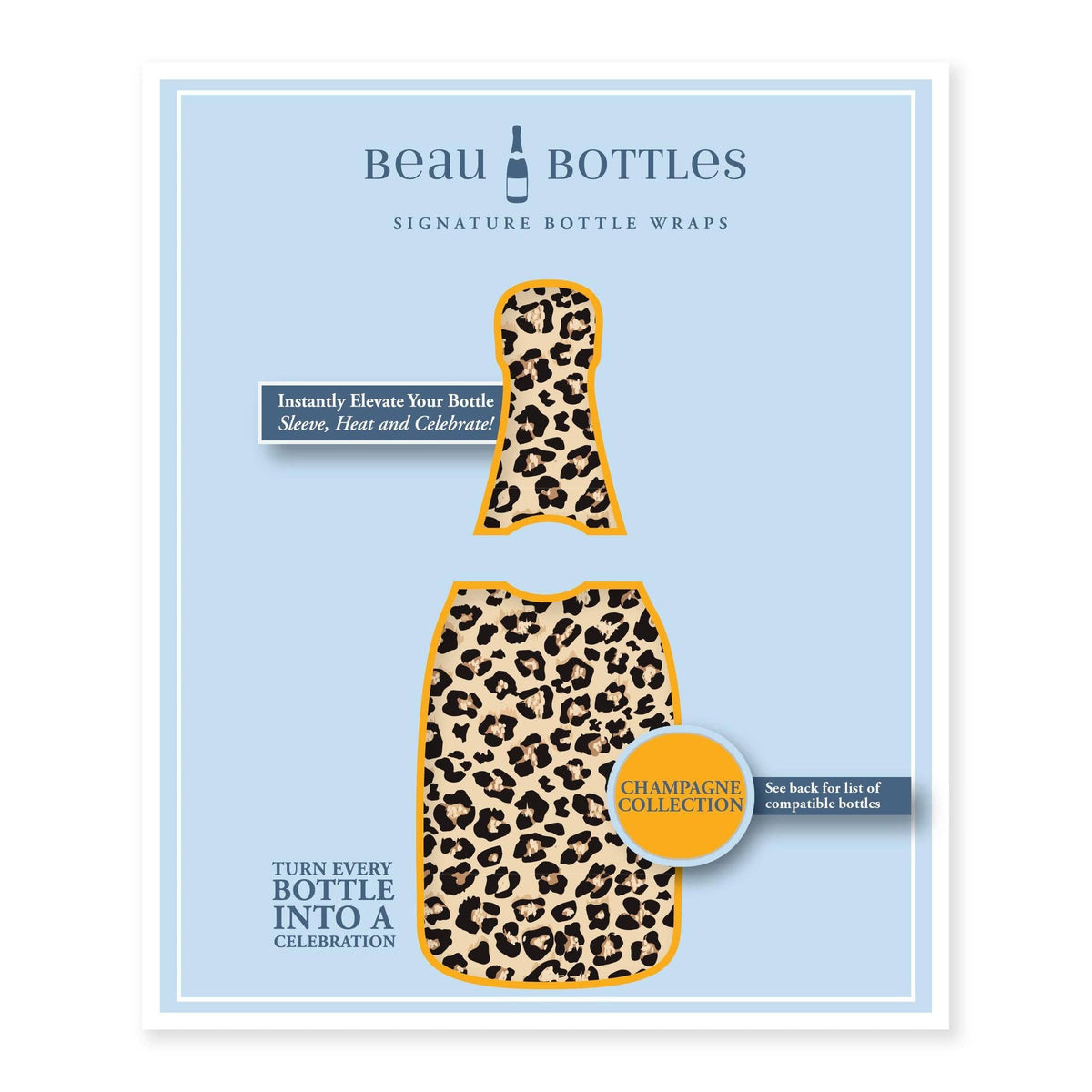 Leopard Champagne Bottle Wrap – Hostess Gift