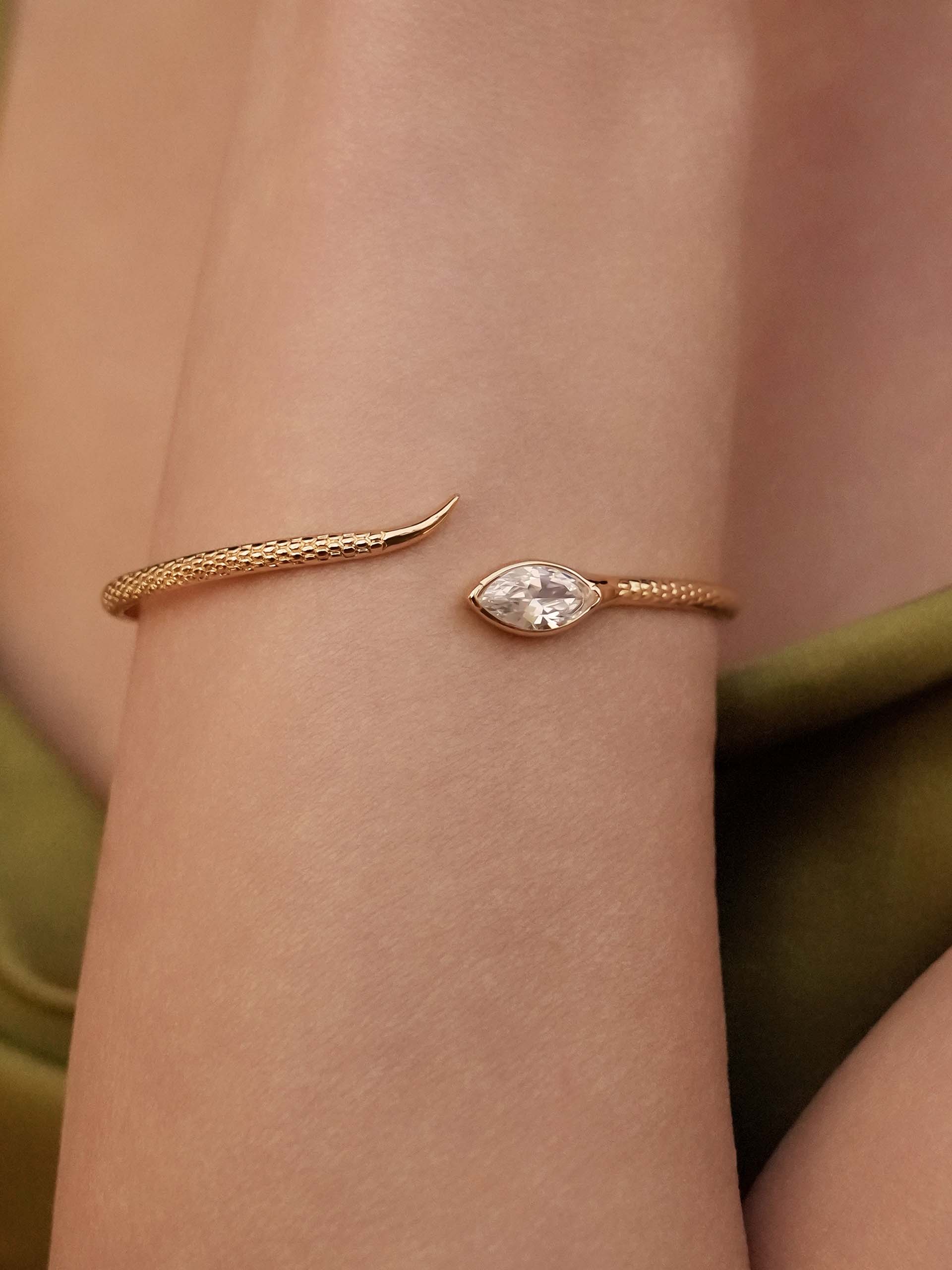 Marquise Crystal Cuff