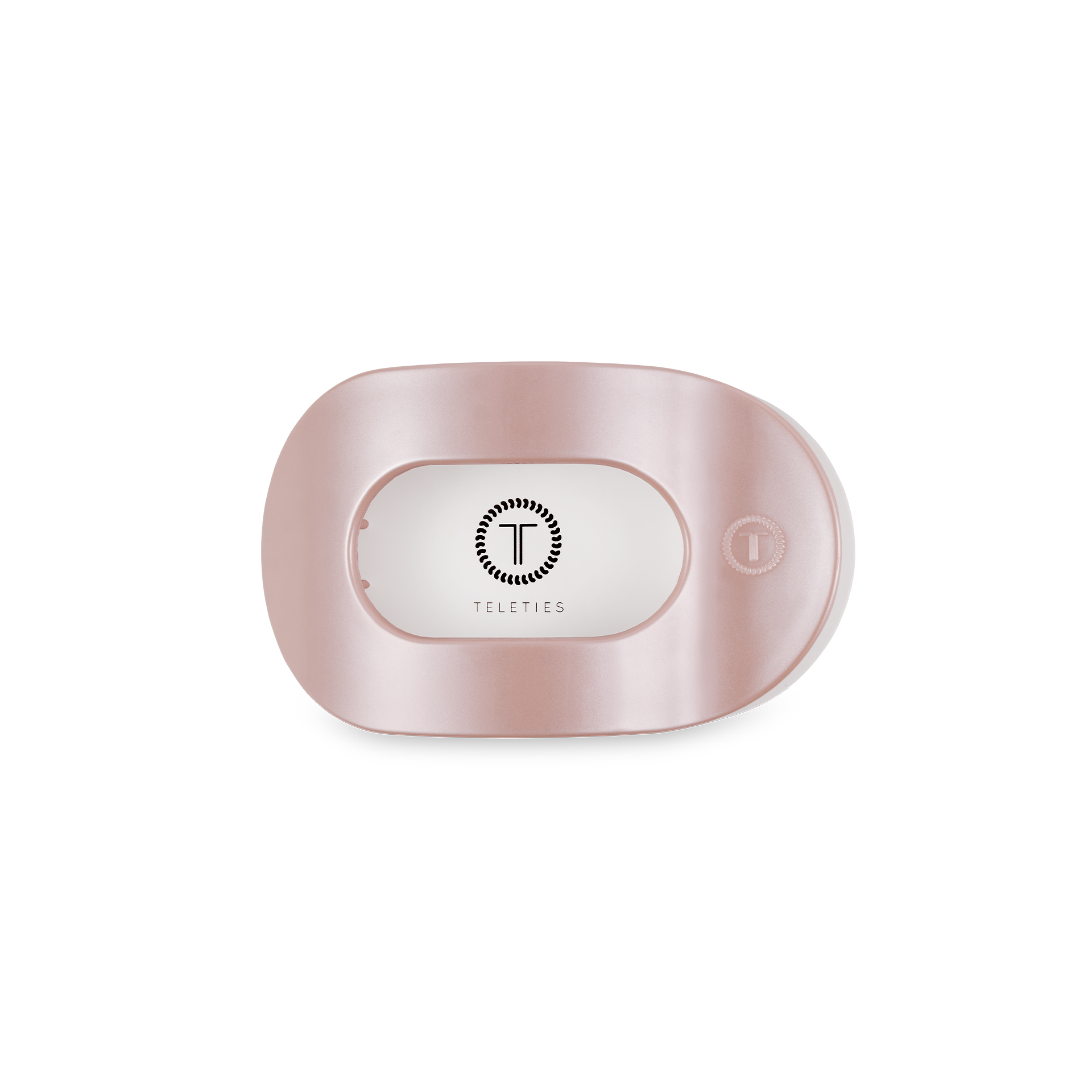 Round Flat Hair Clip | Small | Pearly Pink