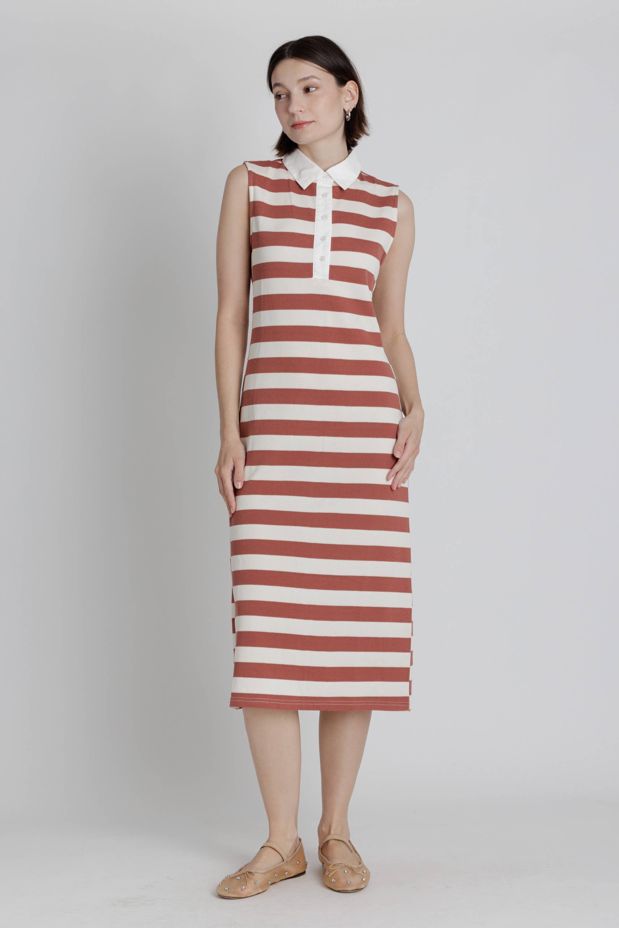 AD2558 - POLO RUGBY MIDI DRESS