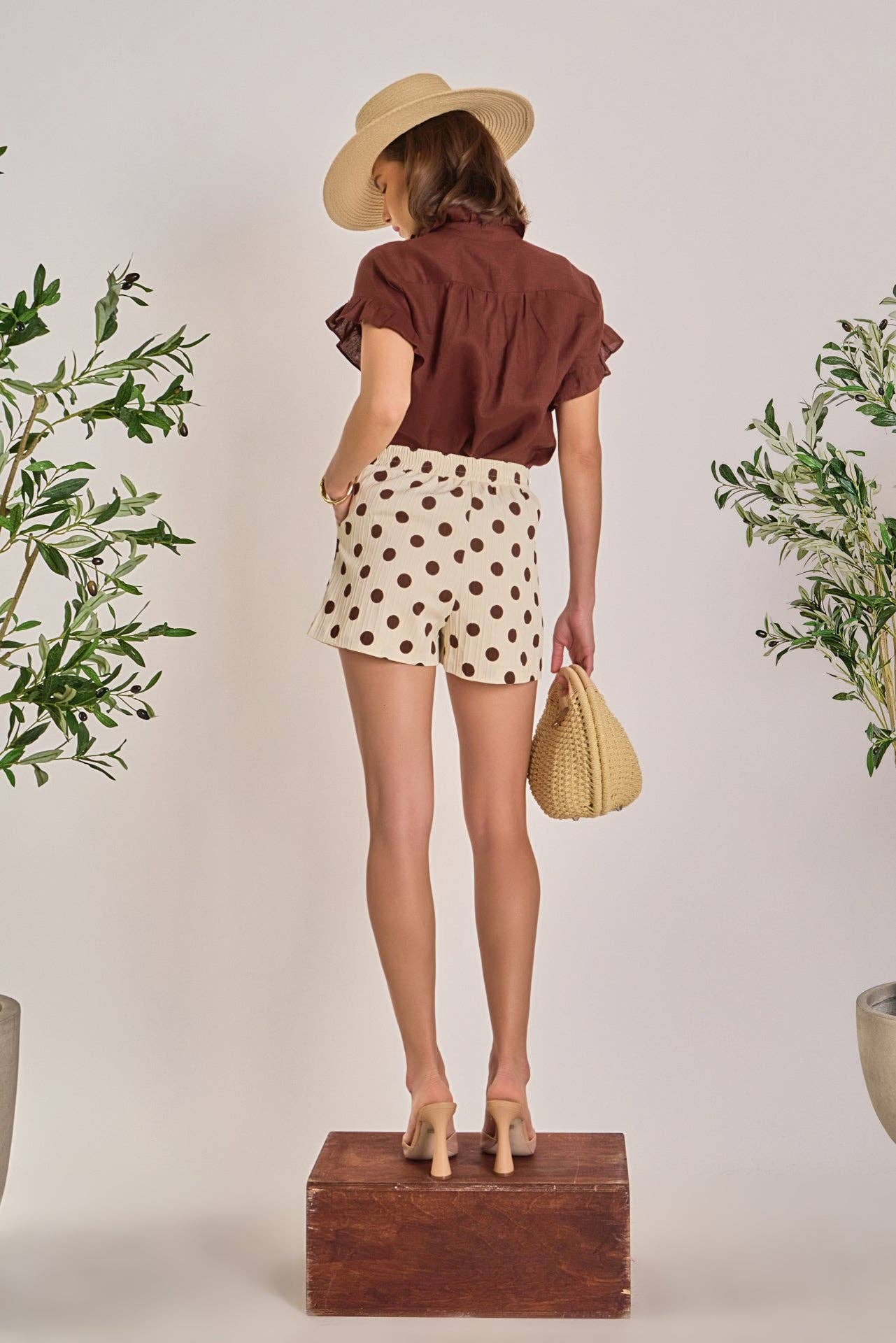 Textured Dots Shorts