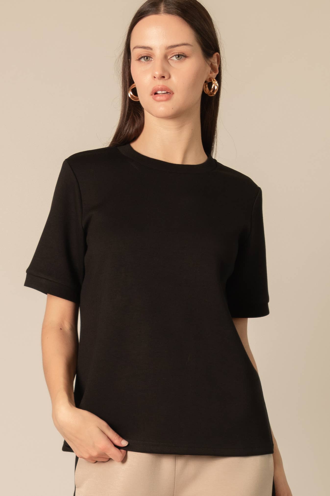 Modal Round Neck Short Sleeve Tee