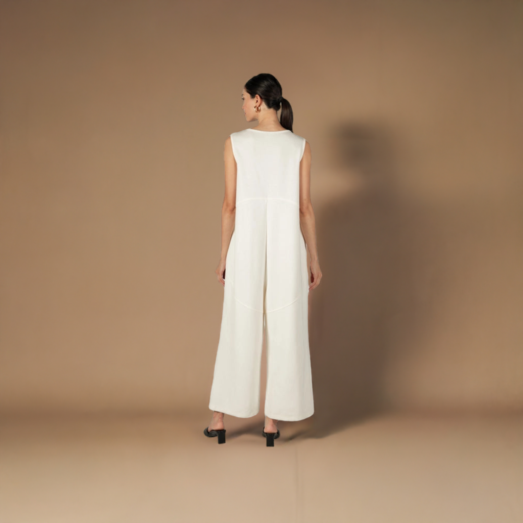 Buttermilk Collection Binding Detail Jumpsuit