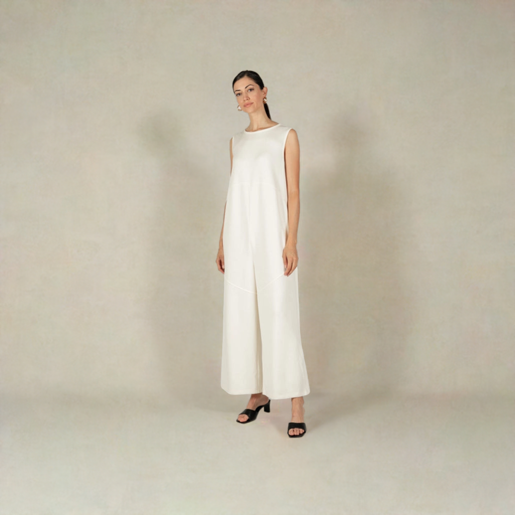 Buttermilk Collection Binding Detail Jumpsuit