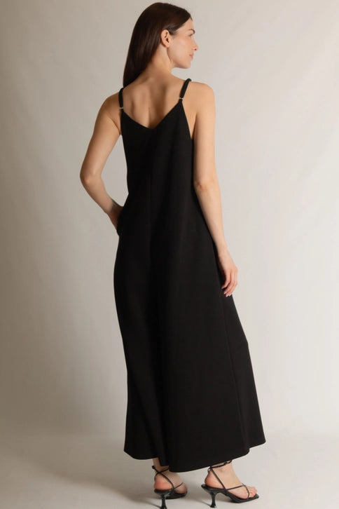 Buttermilk Collection V-Neck Wide Leg Jumpsuit