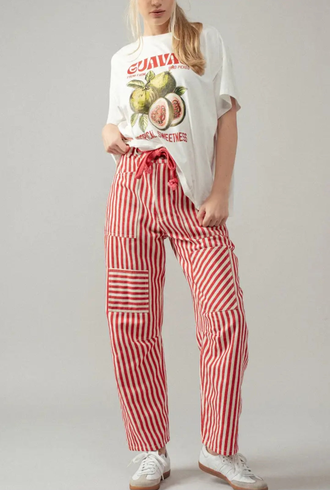 Railroad Striped Patch Pocket