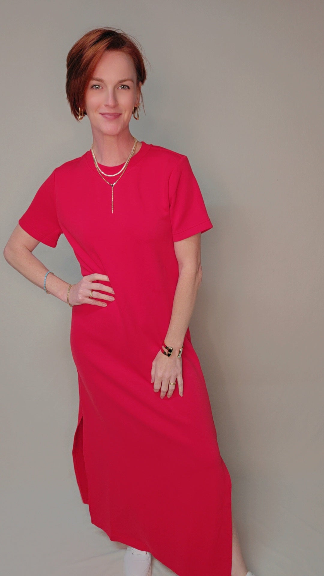 Fiery Red Maxi Dress