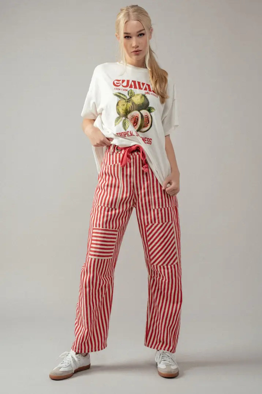 Railroad Striped Patch Pocket