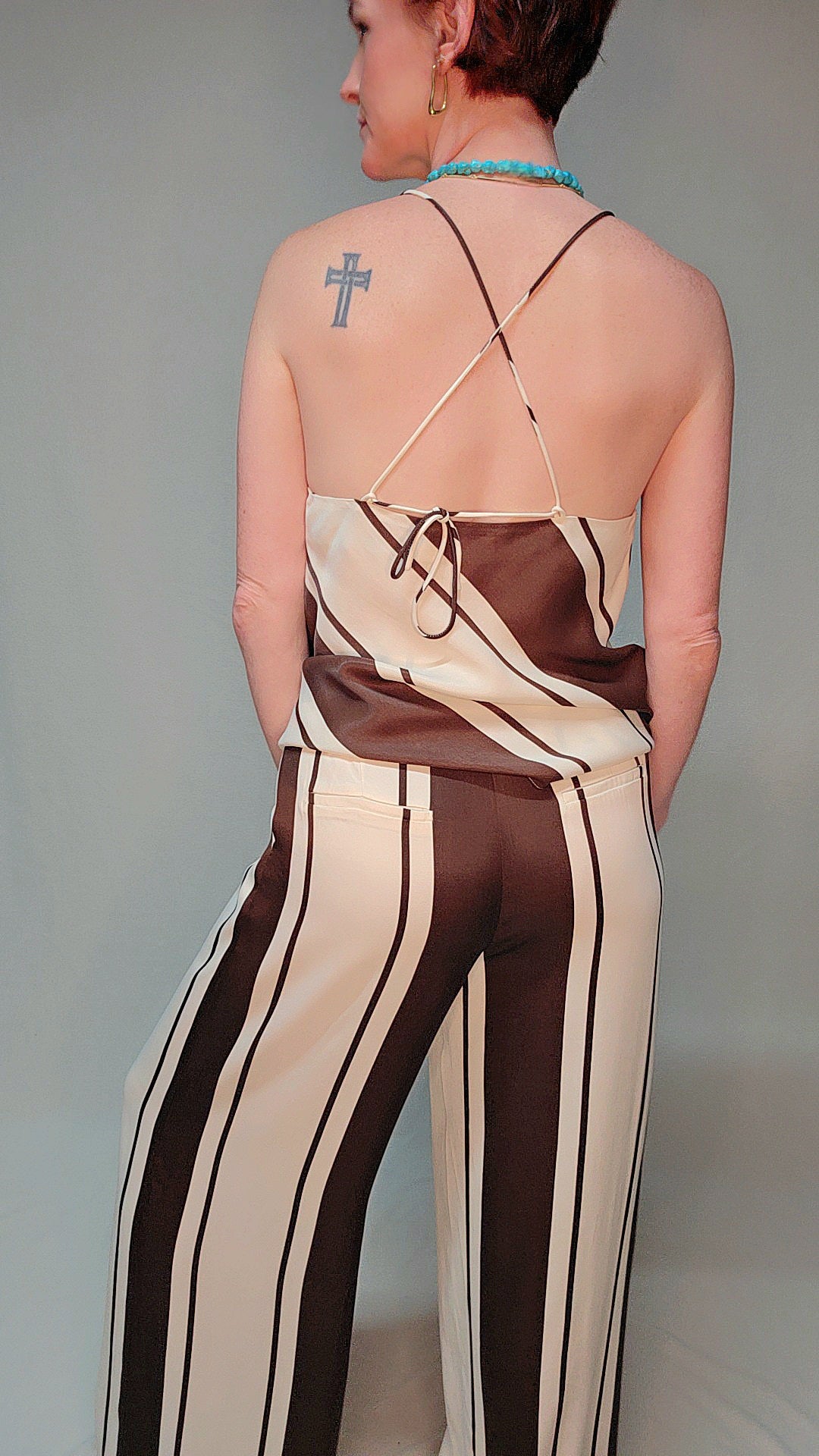 Coco Cream Crisscross Cami Top