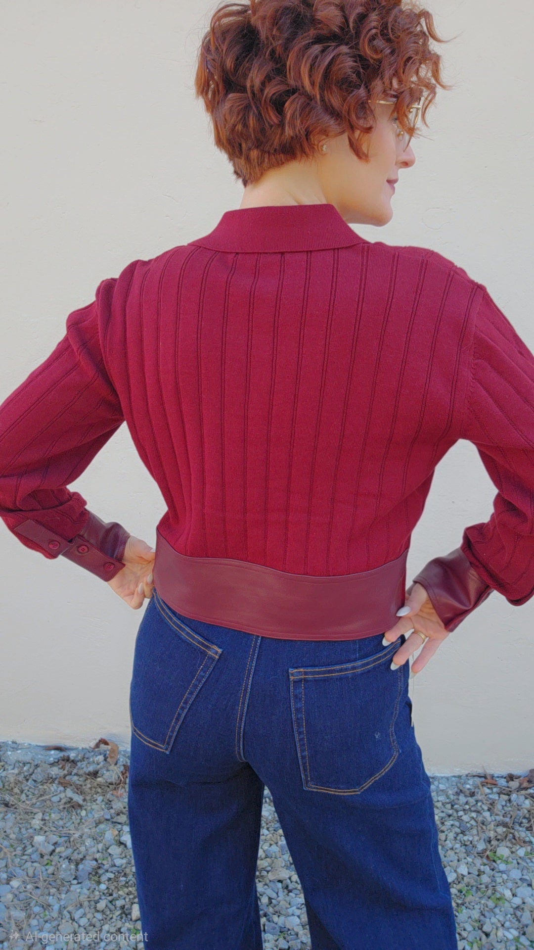 Knit & Leather Sweater