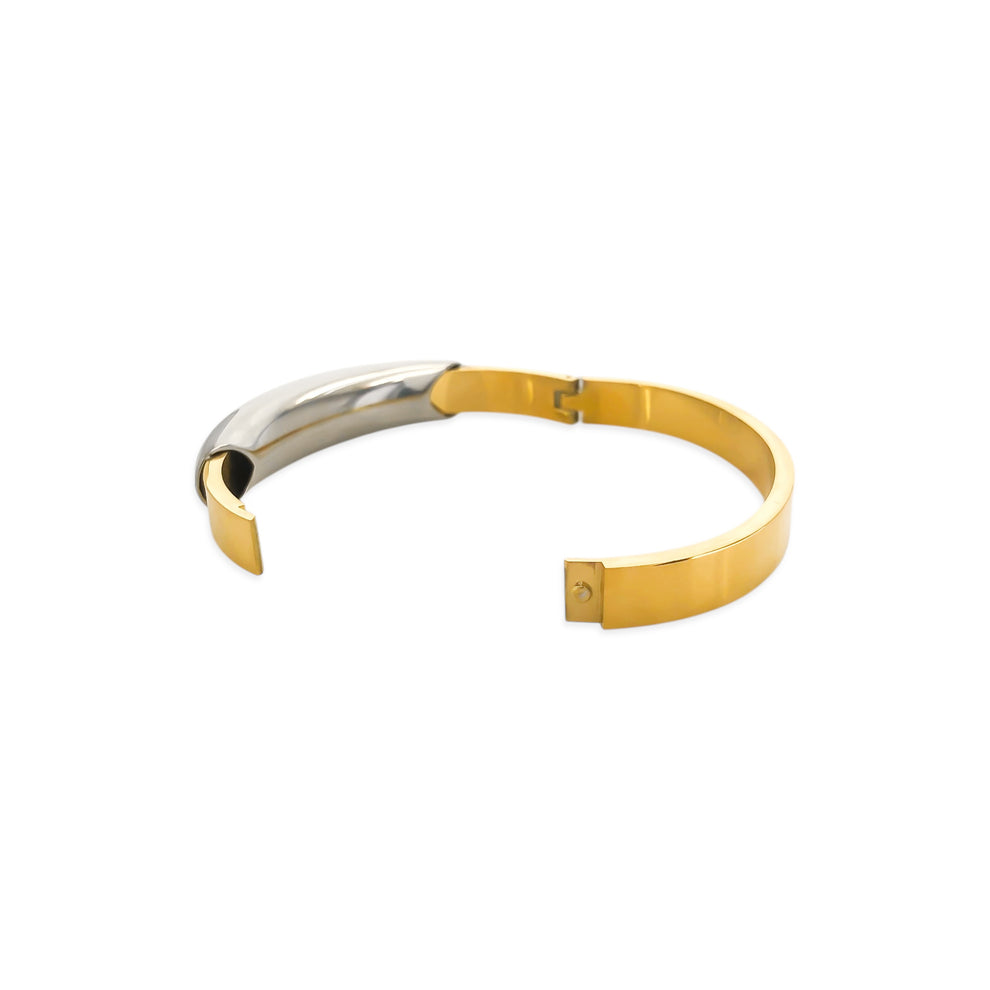 Two Tone Bangle Bracelet