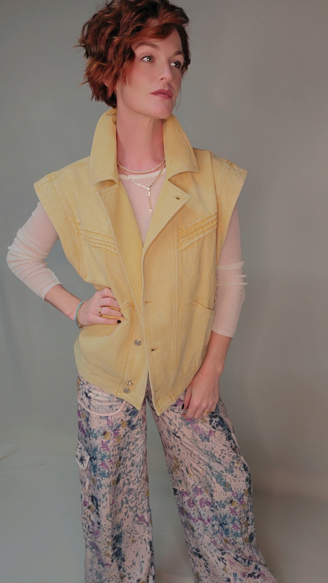 Golden Hour Denim Vest