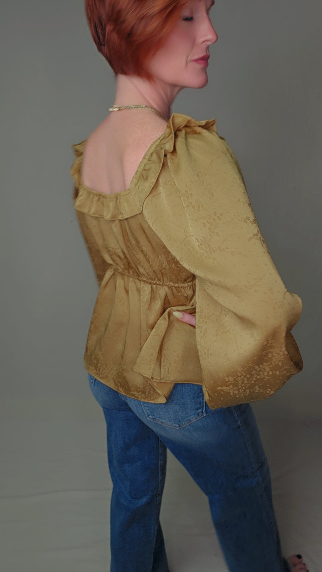Golden Hour Ruffle Blouse