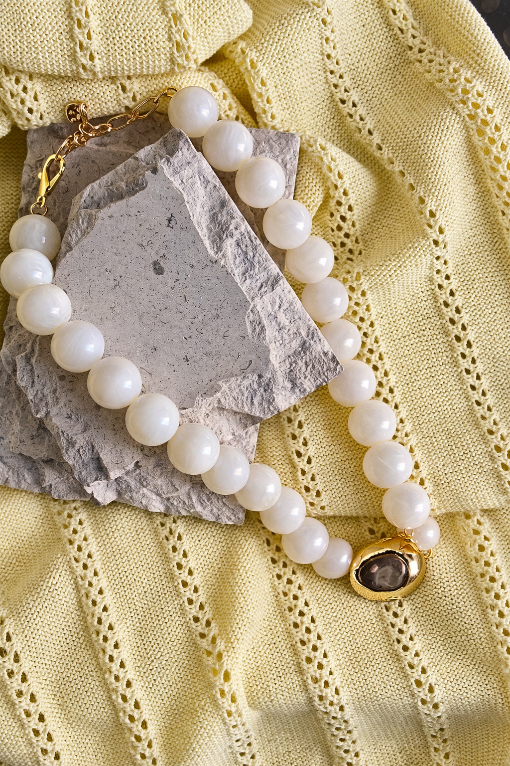 21MM Chunky Beaded Resort Necklace