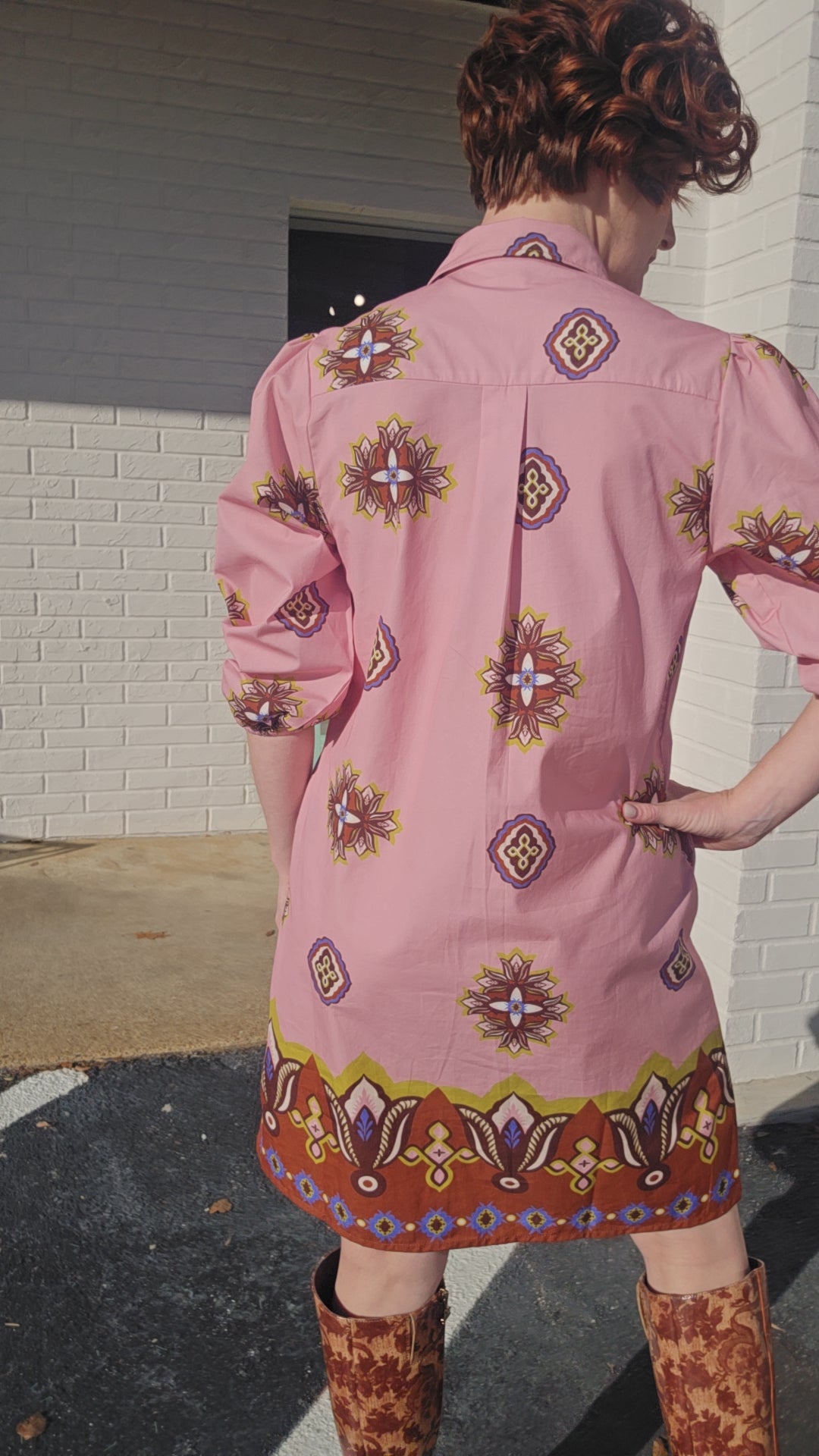 FLORAL MOTIFS AVA DRESS