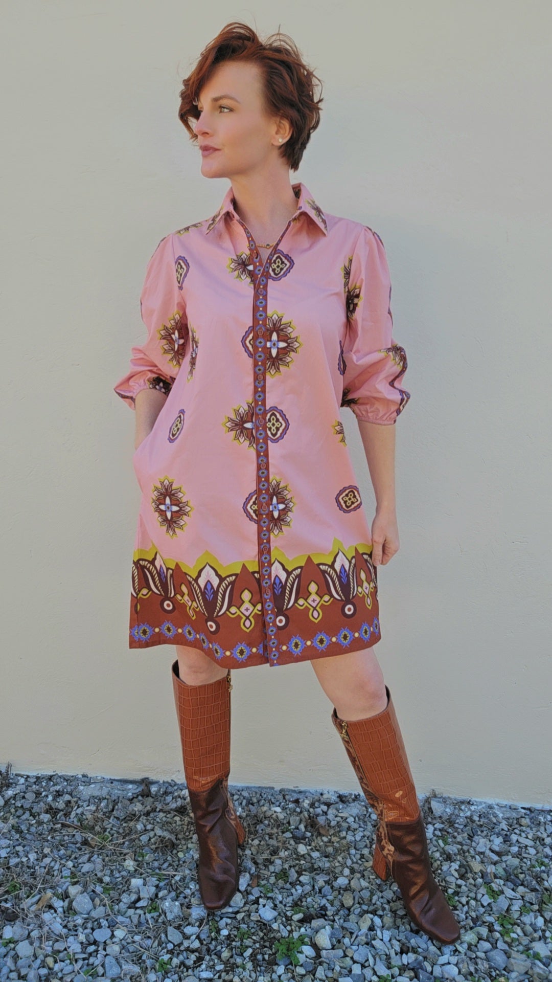 FLORAL MOTIFS AVA DRESS