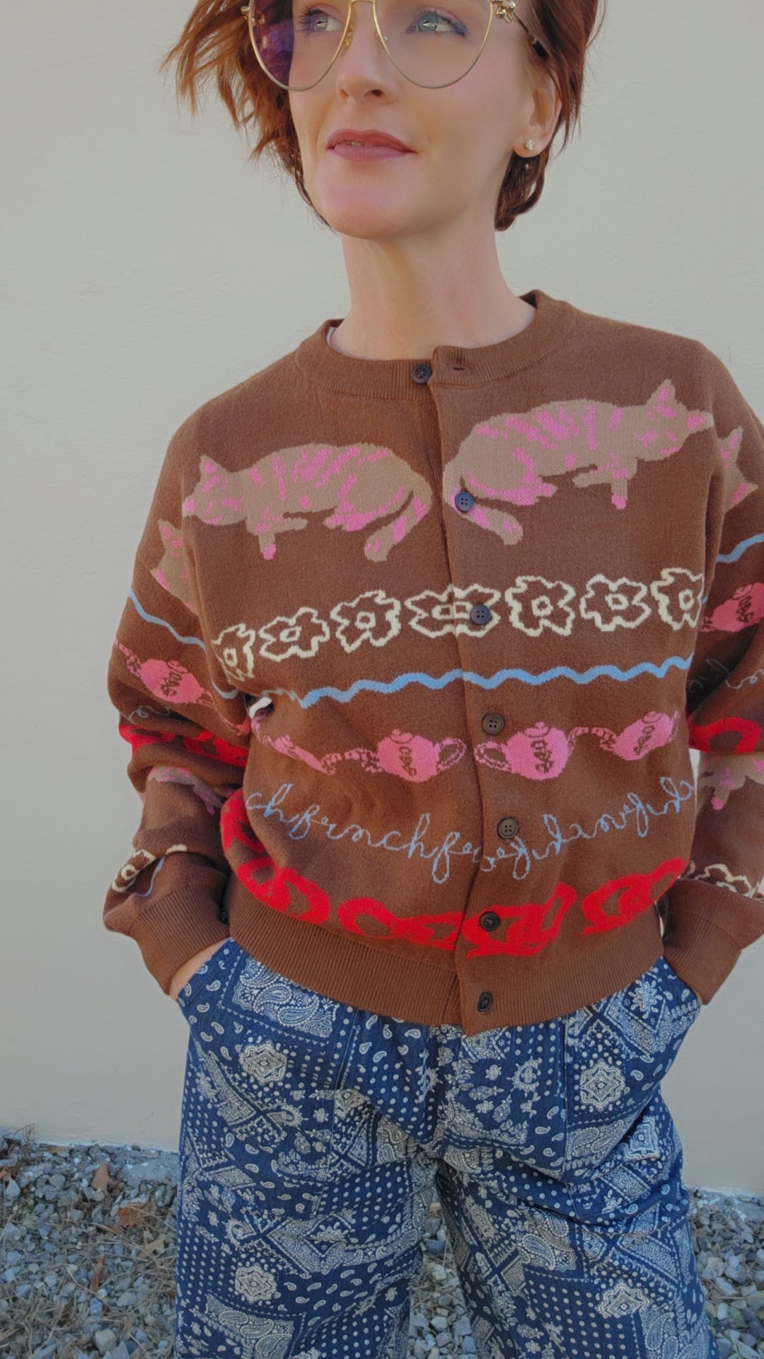 ABYSSIN Cardigan Ice Brown